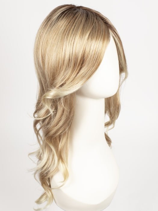 27T613S8 | Medium Red-Gold Blonde and Pale Natural Gold Blonde Blend, Shaded with Medium Brown