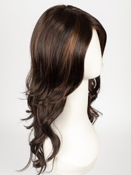 FS4/33/30A MIDNIGHT COCOA | Dark Brown, Medium Red, Medium Natural Red Blonde/Brown Blend with Medium Natural Red Blonde/Brown Blend Bold Highlights