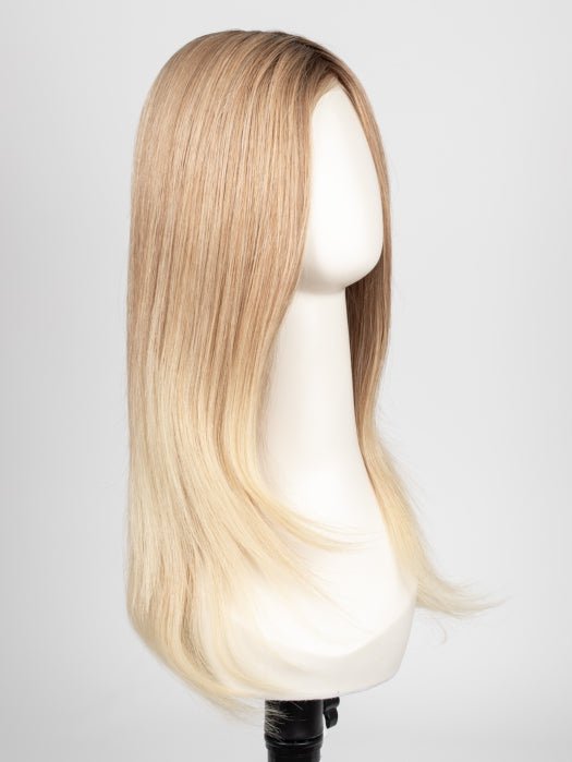 27T613S8 | Medium Red-Gold Blonde and Pale Natural Gold Blonde Blend, Shaded with Medium Brown