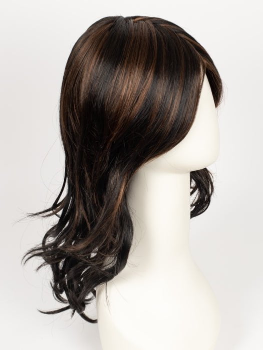 1BRH30 CHOCOLATE PRETZEL | Soft Black with 33% Gold-Red Highlights