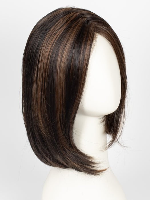 FS4/33/30A MIDNIGHT COCOA | Dark Brown, Medium Red, Medium Natural Red Blonde/Brown Blend with Medium Natural Red Blonde/Brown Blend Bold Highlights