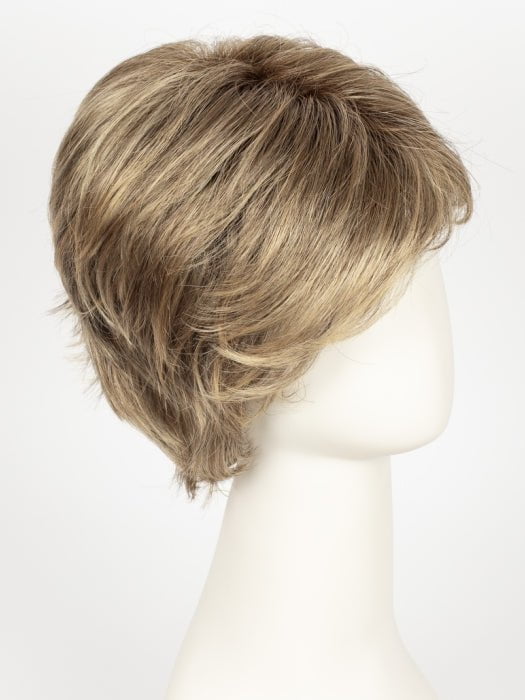 24BT18S8 | Medium Natural Ash and Light Natural Gold Blonde Blend, Shaded with Medium Brown