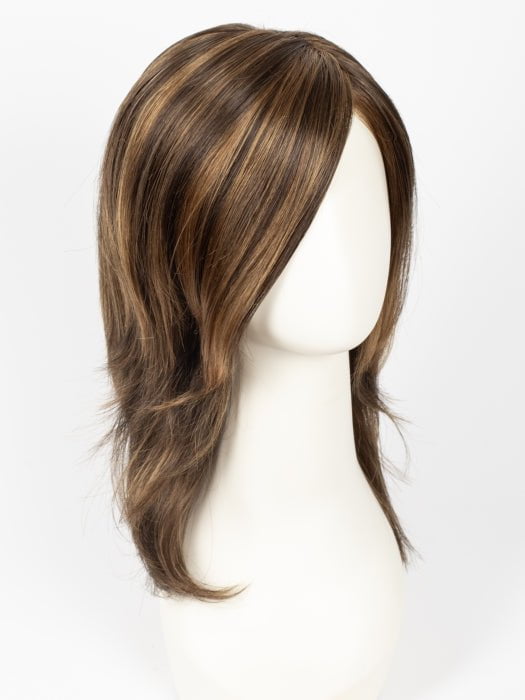 6F27 CARAMEL RIBBON  | Dark Brown with Light Red-Gold Blonde Highlights and Tips