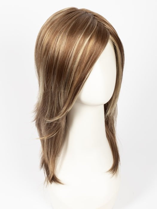 FS26/31 | Medium Red-Gold Brown and Light Gold Blonde Blend with Light Gold Blonde Bold Highlights