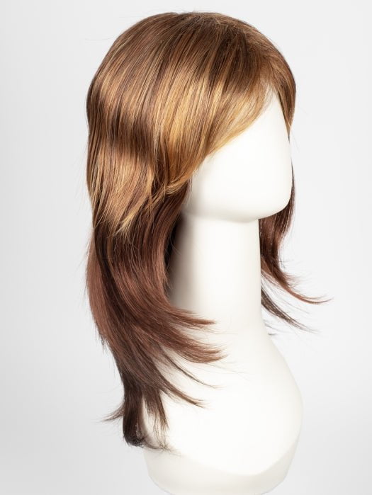 32BF | Medium Natural Red Base with Medium Red-Gold Blonde Tips, Dark/Medium Red Nape