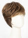 Color R829S+ = GLAZED HAZELNUT: A Medium Brown with Ginger highlights blended in the front and crown