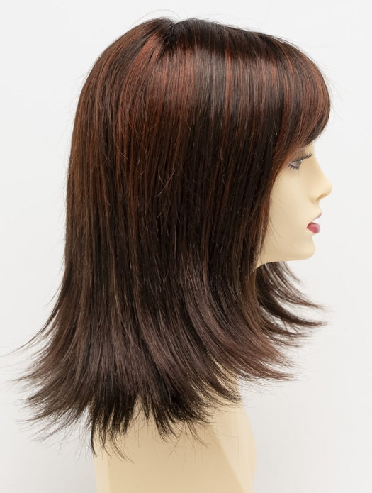 CHOCOLATE CHERRY | Dark Brown roots with overall Medium Brown base with Deep Red highlights