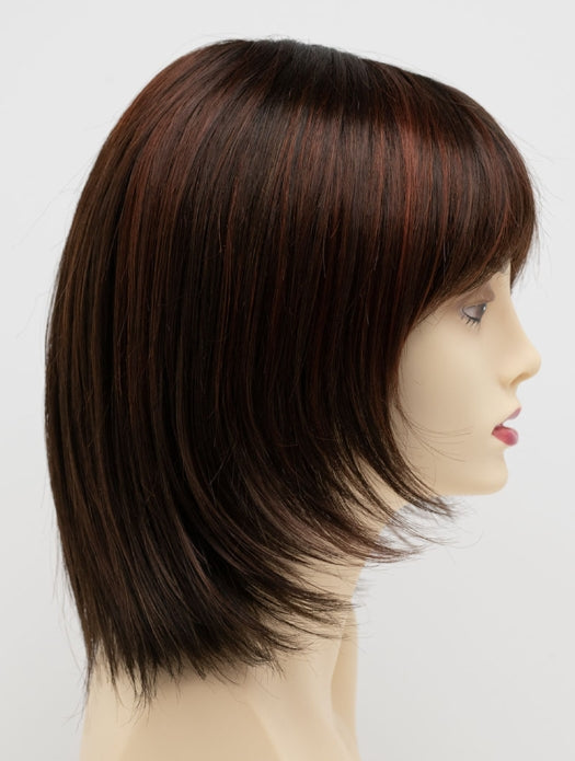 CHOCOLATE CHERRY | Dark Brown roots with overall Medium Brown base with Deep Red highlights