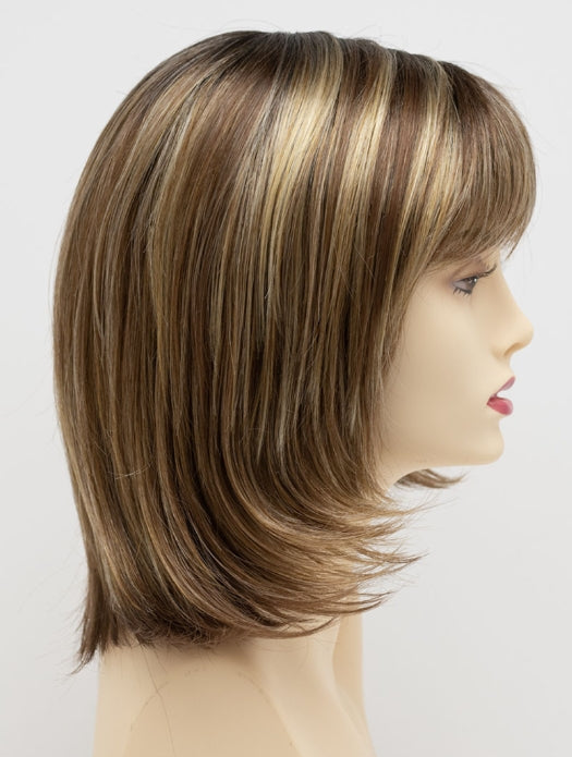 GOLDEN NUTMEG | Medium Brown roots with overall Warm Cinnamon base and Golden Blonde hightlights