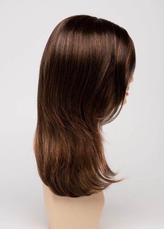 CHOCOLATE CARAMEL | Medium Brown with Soft Red and Blonde highlights