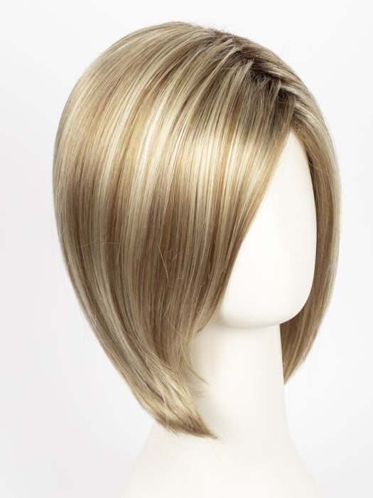 CREAMY TOFFEE R | Rooted Dark with Light Platinum Blonde and Light Honey Blonde evenly blended