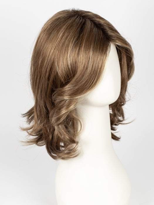 MAPLE SUGAR R | Rooted Dark with Light Honey Brown base with Strawberry Blonde highlights