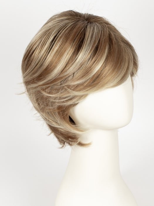 NUTMEG F | Medium Blonde and Honey Brown Base Frosted with Platinum Blonde Highlights