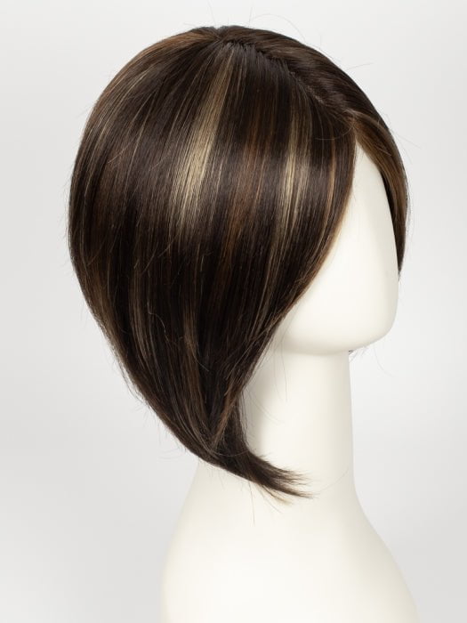 Color Chocolate-Swirl=Dark Brown Base with Light Auburn and Honey Blonde 50/50 highlight