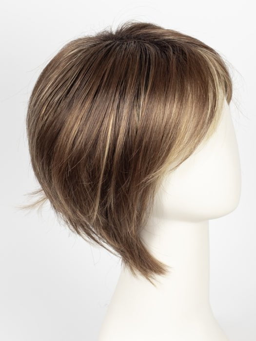 ALMOND SPICE | Rooted Dark Brown with Medium Brown Base with Honey and Platinum Blonde Highlights