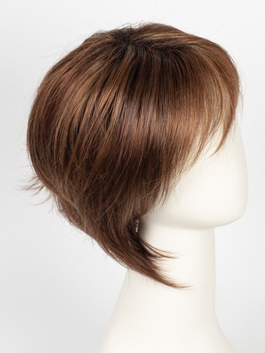 IRISH SPICE R | Dark Auburn with Medium Auburn Base and Dark Honey Blonde highlights with Dark Brown roots