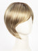 CREAMY-TOFFEE-R | Light Platinum Blonde and Light Honey Blonde 50/50 blend with Dark Roots