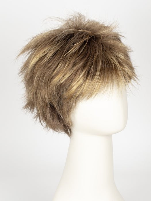 MOCHACCINO R | Rooted Medium Brown with Light Brown Base and Strawberry Blonde Highlights