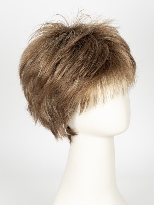 MAPLE SUGAR R | Rooted Medium Brown with Light Honey Brown Base and Strawberry Blonde Highlights