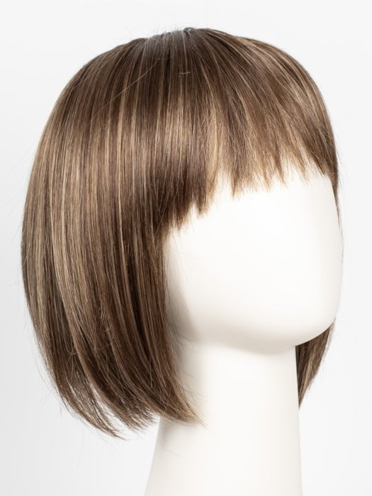 ICED-MOCHA-R | Rooted Dark with Medium Brown blended with Light Blonde highlights