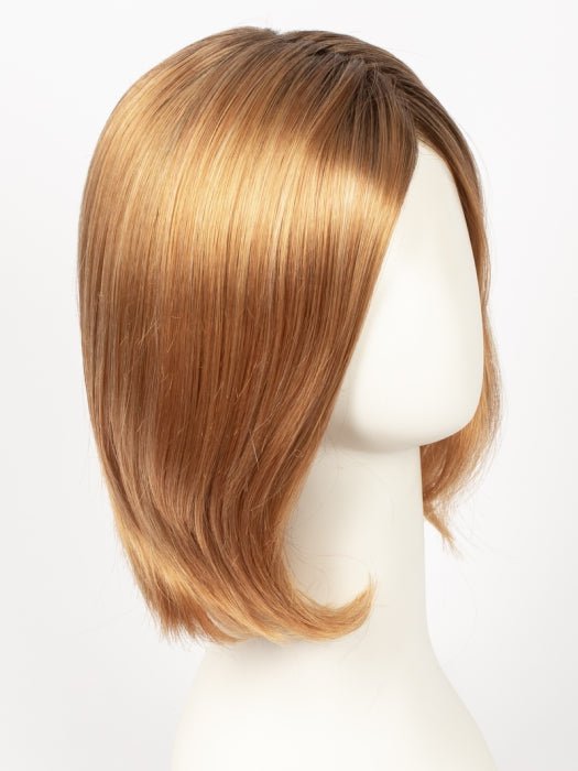 MANDARIN-ROOTED | Light Auburn and Strawberry Blonde Blend with Golden Brown Roots