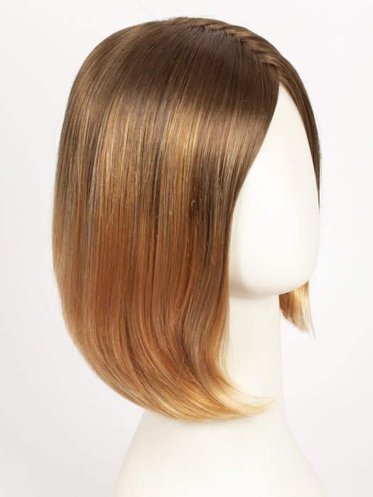 GOLDEN-GINGER | Golden Brown Roots that melt into a Soft Ginger Base with Fine Light Blonde Highlights