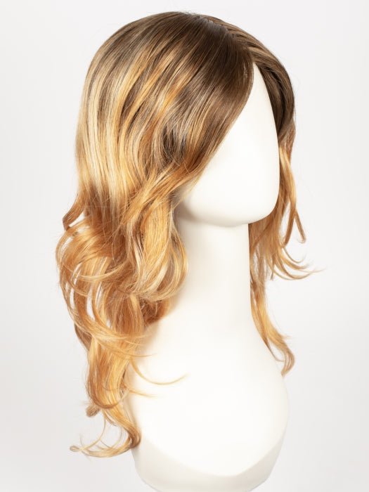 GOLDEN-GINGER | Golden Brown Roots that melt into a Soft Ginger Base with Fine Light Blonde Highlights