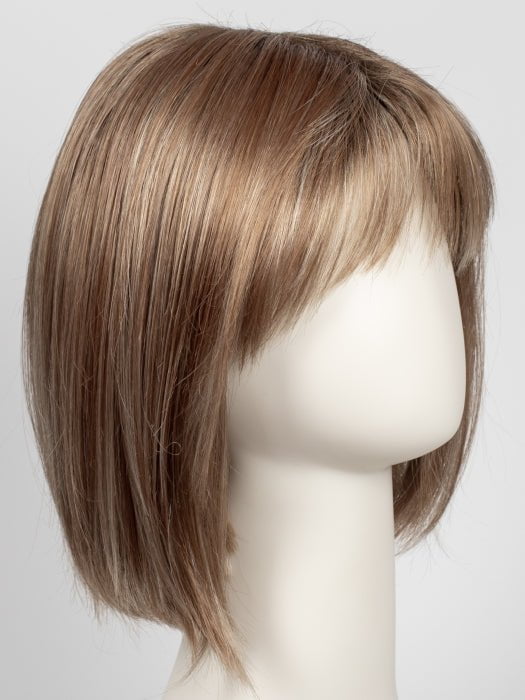 NUTMEG-F | Medium Blonde and Honey Brown Base Frosted with Platinum Blonde Highlights