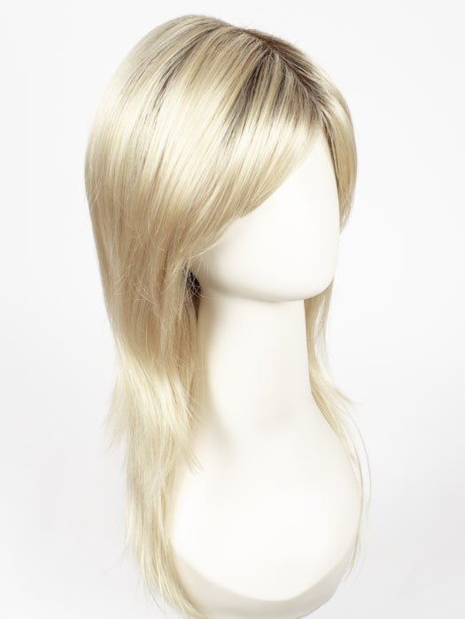 CHAMPAGNE-R | Light Beige Blonde, Medium Honey Blonde, and Platinum Blonde blend with Dark Roots