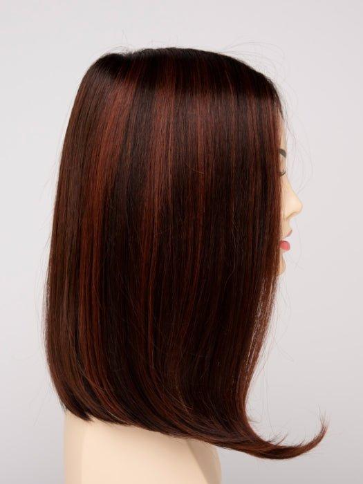 CHOCOLATE CHERRY | Dark Brown roots with overall Medium Brown base with Deep Red highlights