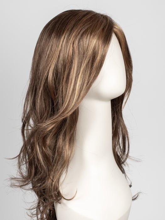 R9F26 MOCHA FOIL | Warm Medium Brown with Medium Golden Blonde Highlights Around the Face