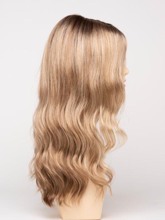 SPARKLING CHAMPAGNE | Medium Brown roots with overall Strawberry Blonde base and soft Golden Blonde highlights