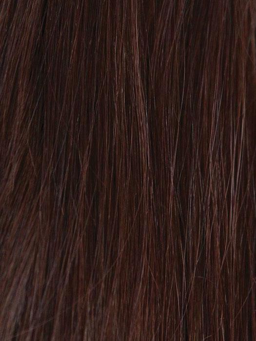 MULBERRY-BROWN | Dark chocolate and dark auburn blend with rusty auburn undertones