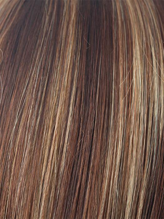 AUBURN-SUGAR | Dark Auburn with Medium Auburn Base with Dark Strawberry Blonde Highlights