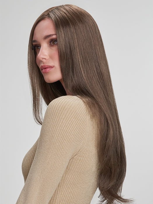 8RH14 HOT COCOA | Medium Brown with 33% Medium Ash Blonde Highlights