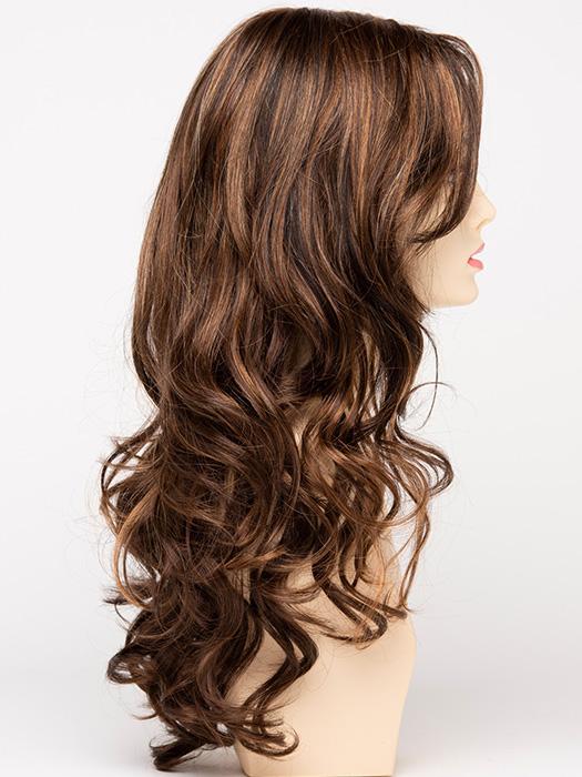 CHOCOLATE CARAMEL | Medium Brown with Soft Red and Blonde highlights