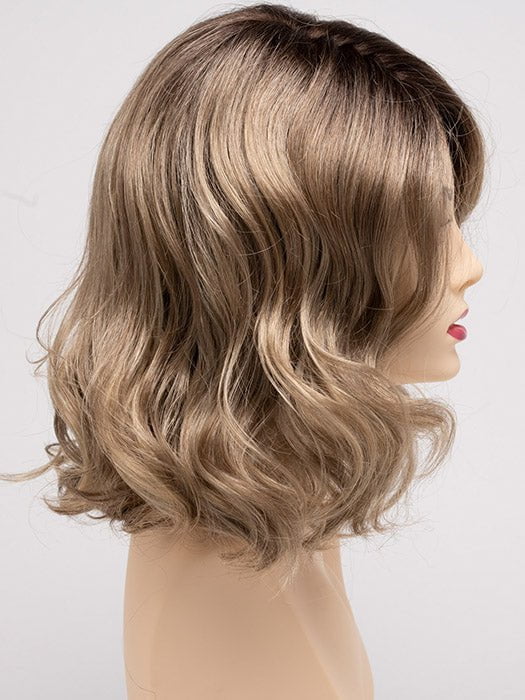 SAHARA BLONDE | Softer Dark Blonde with Light Golden Blonde, and features Chestnut Roots