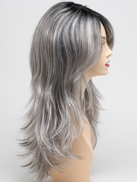 STERLING SHADOW | Medium Salt-and-Pepper Grey with Darker Brown Roots