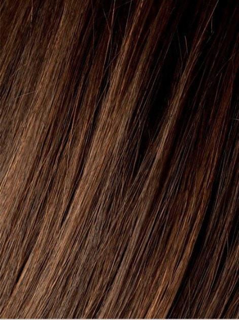 CHOCOLATE ROOTED | Medium to Dark Brown base with Light Reddish Brown highlights and Dark Roots