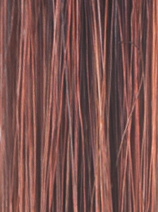 CRIMSON-LR | Light Copper blended with Medium Copper and Deep Burgundy roots