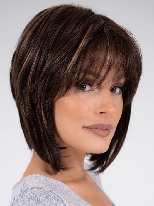 CAMERON by Rene of Paris in COFFEE LATTE | Dark Brown with Dark Brown & Honey Brown evenly blended highlights