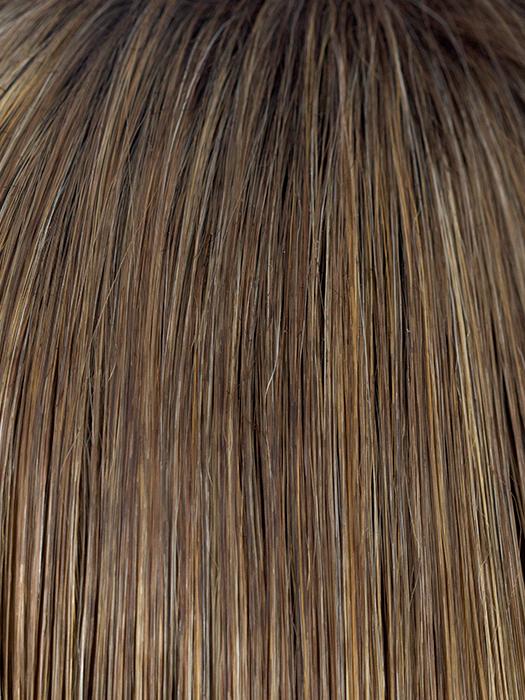 MOCHACCINO-R | Rooted Medium Warm Blonde with Chocolate Undertones and Creamy Blonde Highlights