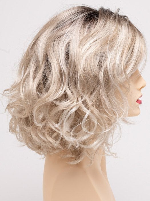 SILKY BEIGE | Light Platinum Blonde with Dark Brown Roots 