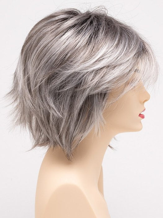 STERLING-SHADOW | Medium Salt-and-Pepper Grey with Darker Brown Roots