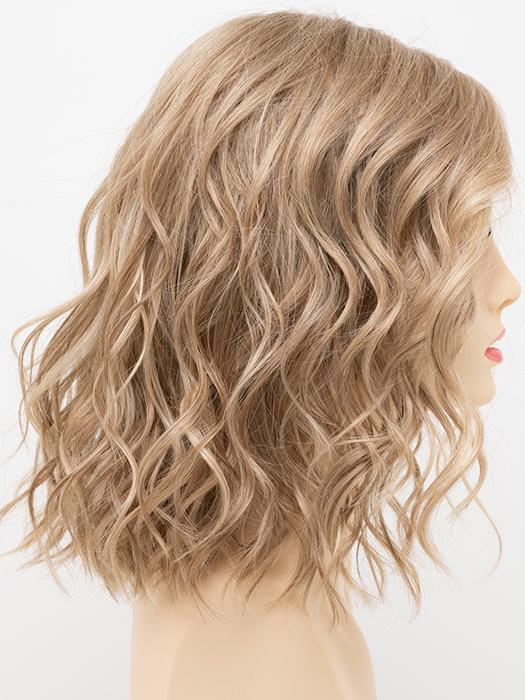 GINGER-CREAM | Dark Beige Blonde underneath highlighted on top with Light Beige Blonde