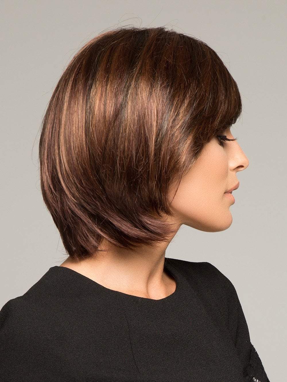 HALEY by ENVY in CINNAMON RAISIN | Medium Brown with Auburn and Cinnamon highlights