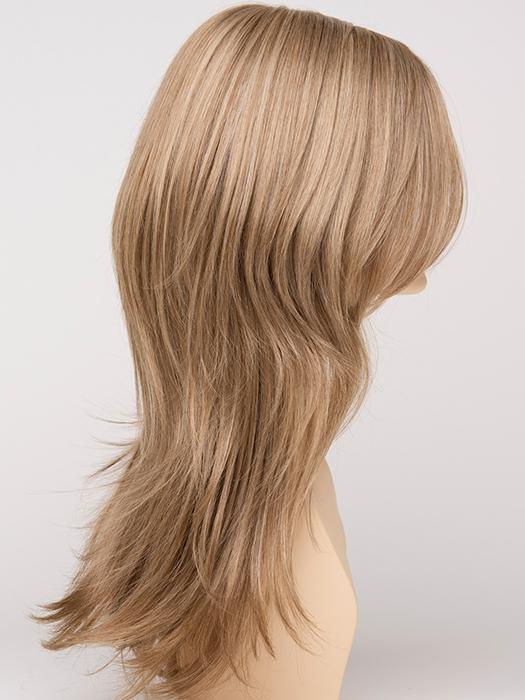 GINGER-CREAM | Dark Beige Blonde underneath highlighted on top with Light Beige Blonde