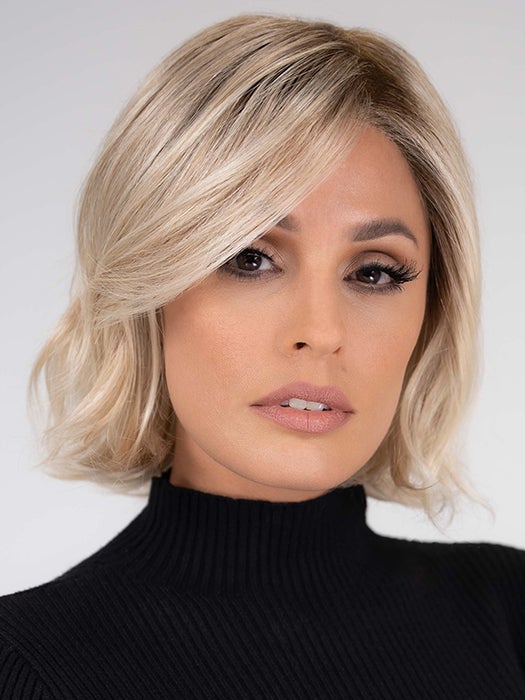 ESPRIT by Ellen Wille in CHAMPAGNE-ROOTED 22.25.26 | Light Beige Blonde, Medium Honey Blonde, and Platinum Blonde Blend with Dark Roots