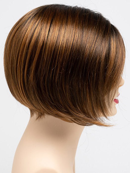 SAFFRON SPICE | A blend of Light Coppers and Warm Auburns with Darker Brown Roots