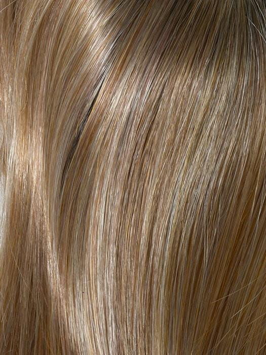 GOLDEN NUTMEG | Medium Brown roots with overall Warm Cinnamon base and Golden Blonde Highlights